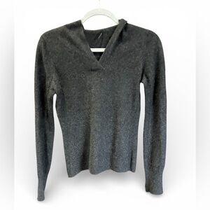 ELIE TAHARI Cashmere Hoodie Sweater Grey S